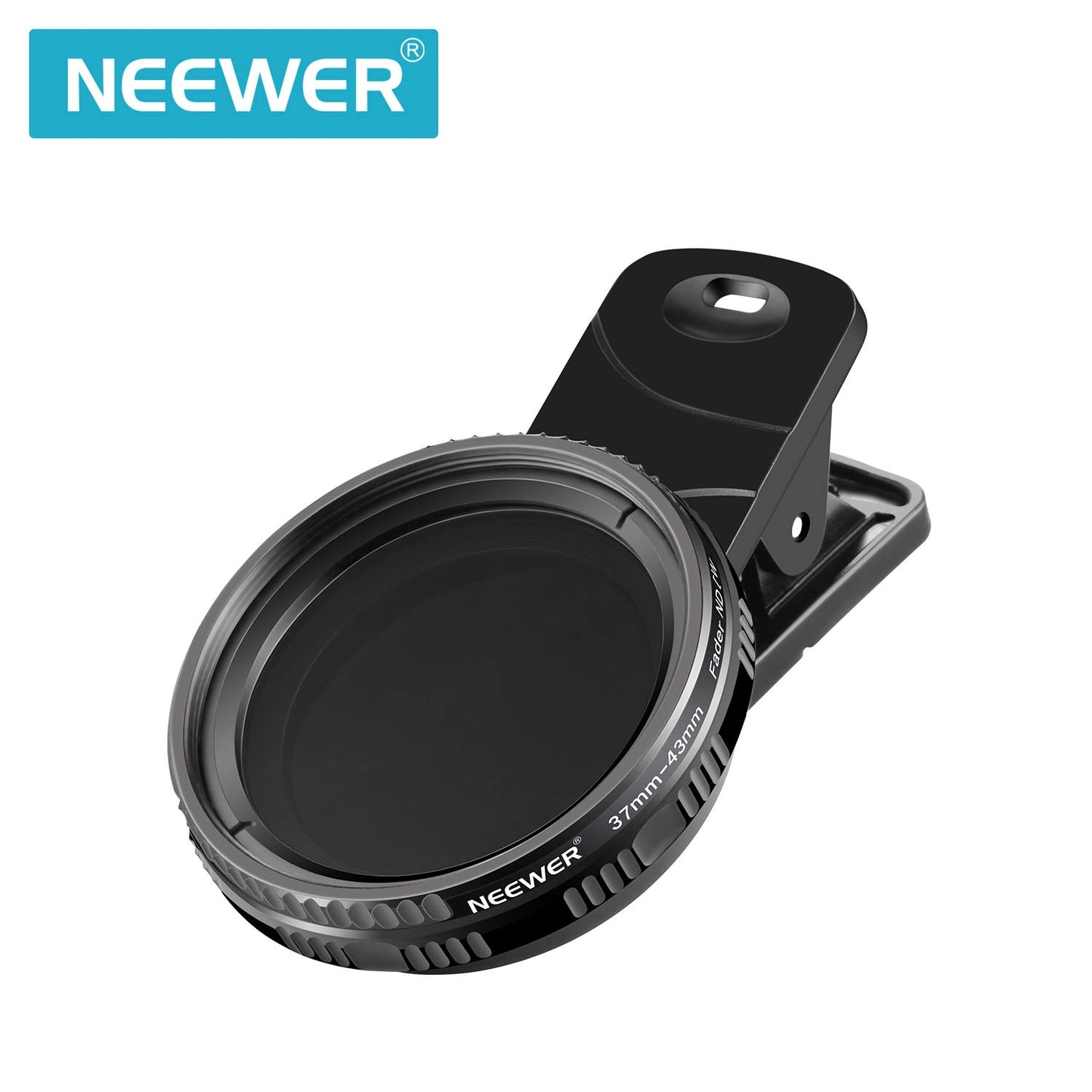 NEEWER 37mm クリップ オン ND2-ND400 スマホ カメラレンズフィルター キット: 電話クリップ付き 調節可能なNDフィルター iPhone 14/14Pro/14Pro Max Samsung Android スマートフォン iPad などに対応