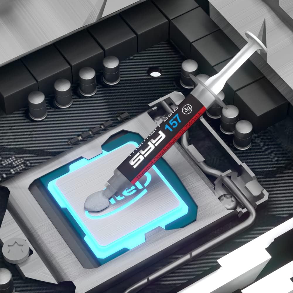 サーマルペースト 3グラム CPUペースト サーマルコンパウンドペーストヒートシンク IC/プロセッサ/CPU/すべてのクーラー用カーボンベース高性能 熱インターフェース素材 CPUサーマルペースト