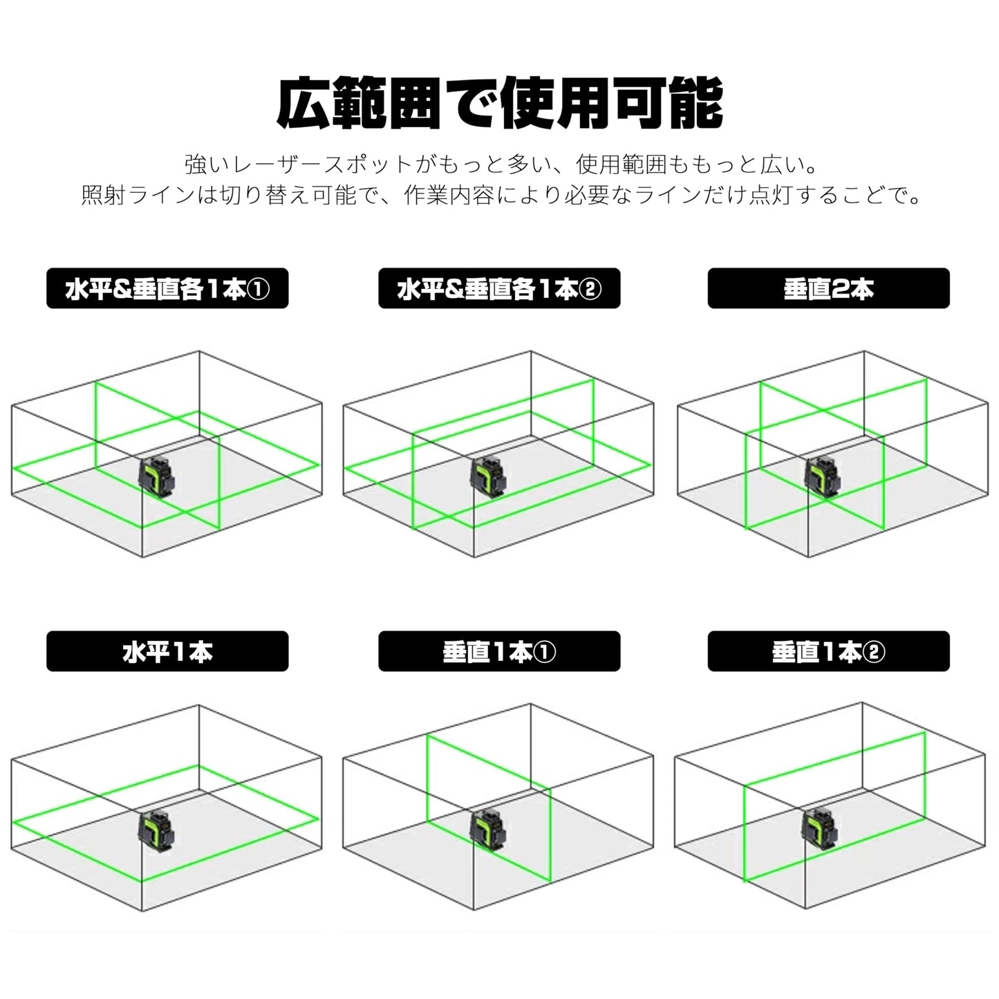 墨出し器 レーザー墨出し器 フルライン 3×360° 12ライン グリーン 三脚付き 43.5-120ｃｍ調整可能三脚 照射モデル レーザーレベル レーザー 水平器 墨出器 墨出し 墨だし器 墨出し機 墨出機 墨だし機 すみだしレーザー 墨出し レーザー レーザー水平器 レーザー測定器 防滴 防水 建築 防塵 測量 測定