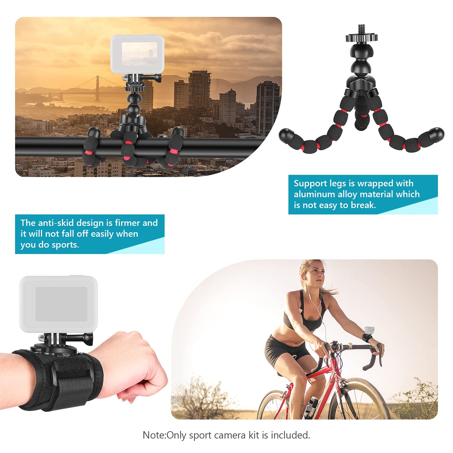 Neewer アップグレードされた50-in-1アクションカメラアクセサリキット GoPro Hero12 11 10 9 8 Max 7 6 5 4 Black GoPro 2018 Session Fusion Silver White Insta360 DJI Action 2 AKASO APEMAN Campark SJCAMアクションカメラなどに対応