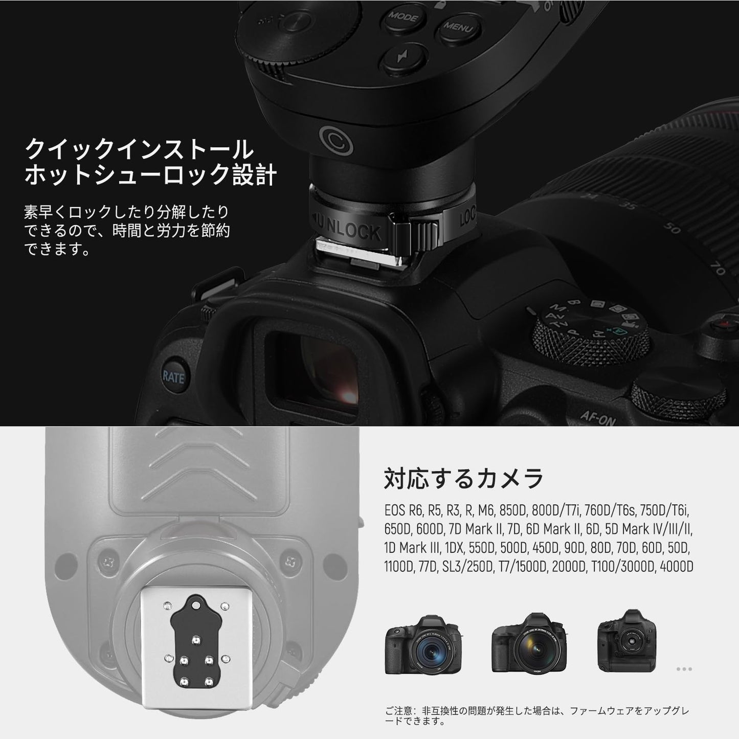 NEEWER アップグレード版 QPRO-C TTL 無線フラッシュトリガー 1/8000s HSS 大型液晶画面 傾斜設計 5専用グループボタン 9カスタマイズ可能な機能 Q4 Q3 Z2 Z1 Z760 NW760 S101-300W PRO/400W PRO用