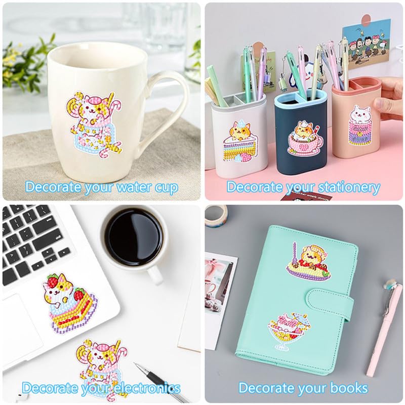 5D DIY 子供用 ダイヤモンド ドローイング ステッカー セット ハッピー DIY ダイヤモンド アート ステッカー 子供用 アート ステッカー DIY クリエイティブ ダイヤモンド ステッカー 子供、大人、初心者への素晴らしいギフト