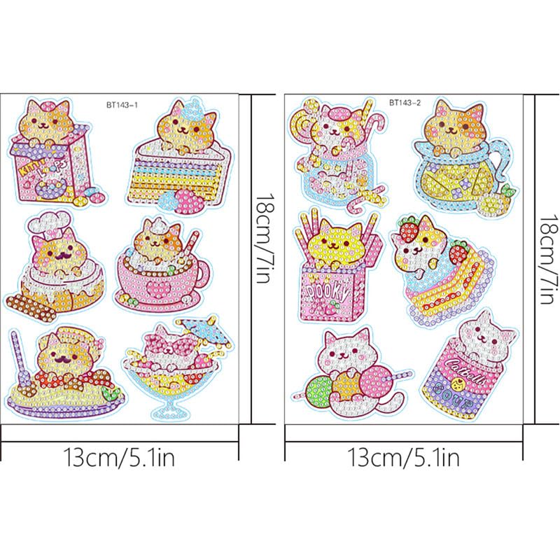 5D DIY 子供用 ダイヤモンド ドローイング ステッカー セット ハッピー DIY ダイヤモンド アート ステッカー 子供用 アート ステッカー DIY クリエイティブ ダイヤモンド ステッカー 子供、大人、初心者への素晴らしいギフト