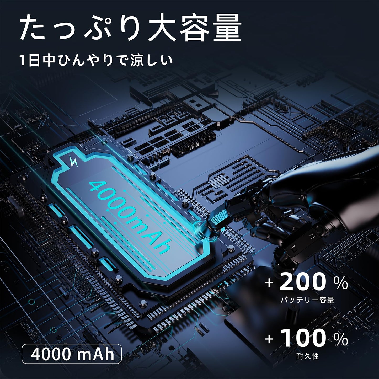 【2024年モデル 瞬間冷却ネックファン】首掛け扇風機 ネックファン 首掛けクーラー 携帯扇風機 羽根なし 静音 大風量3段階調節 軽量設計 Type-C充電 熱中症対策 超軽量 小型 強風 花火大会 ライブに適用