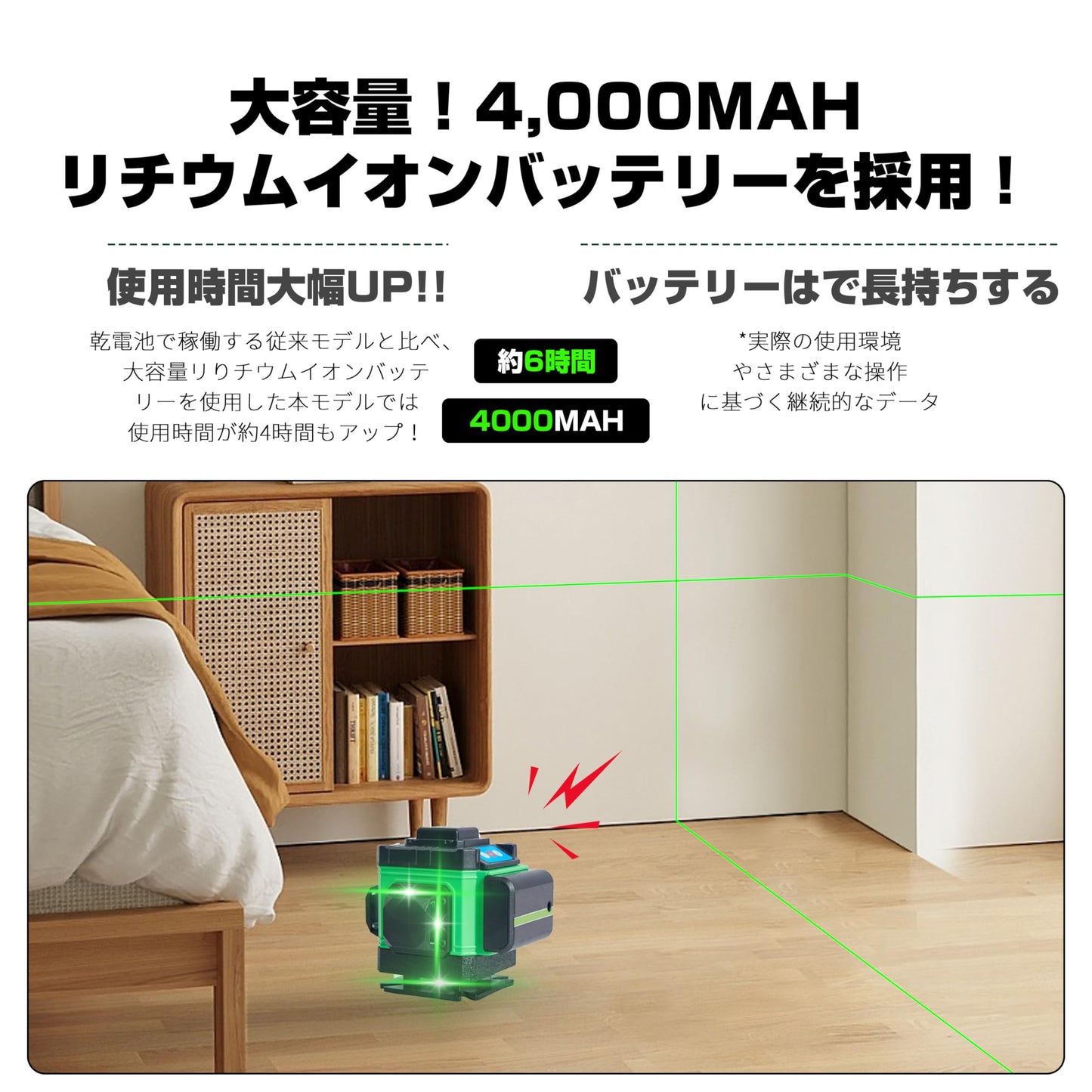 墨出し器 レーザー墨出し器 フルライン 3×360° 12ライン グリーン 三脚付き 43.5-120ｃｍ調整可能三脚 照射モデル レーザーレベル レーザー 水平器 墨出器 墨出し 墨だし器 墨出し機 墨出機 墨だし機 すみだしレーザー 墨出し レーザー レーザー水平器 レーザー測定器 防滴 防水 建築 防塵 測量 測定