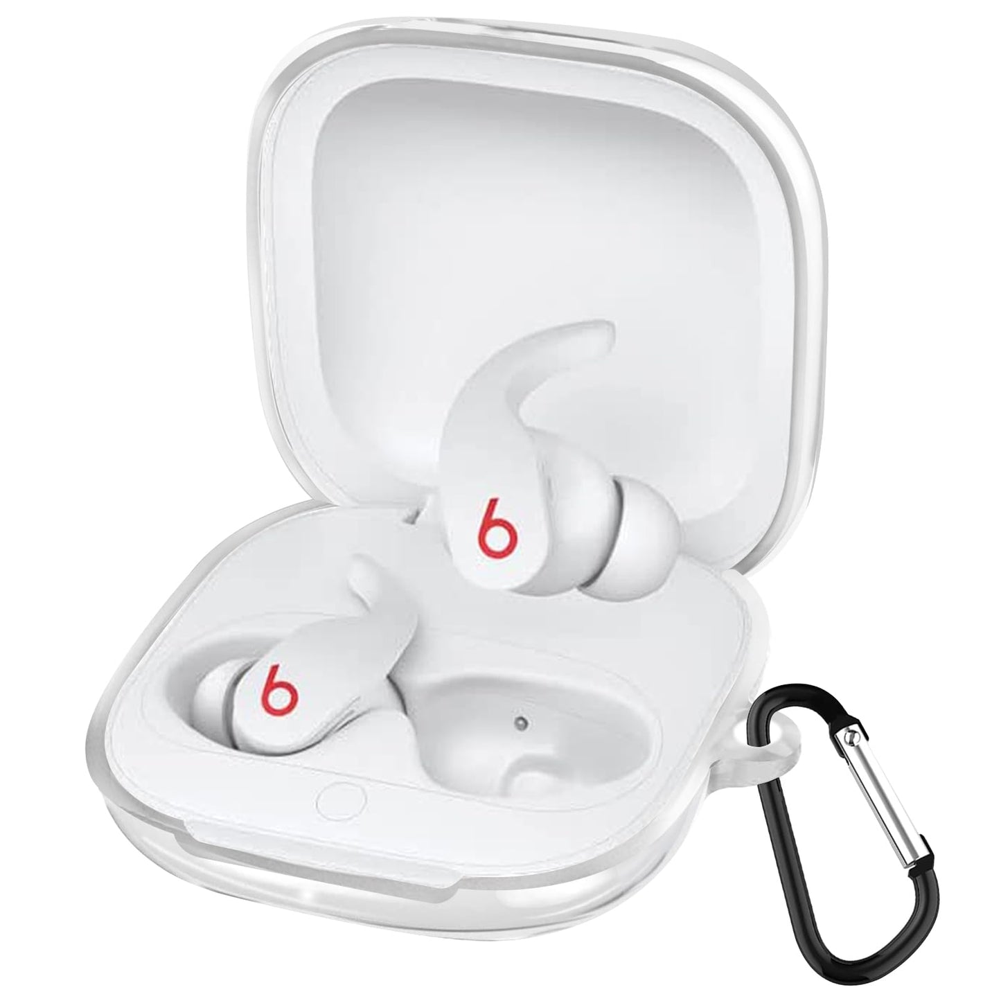 ケース 落下防止 TPUケース 衝撃 吸収 防水 防塵 紛失防止 装着充電可能 Beats Studio Buds ワイヤレス イヤーホン 全面保護カバー (透明)