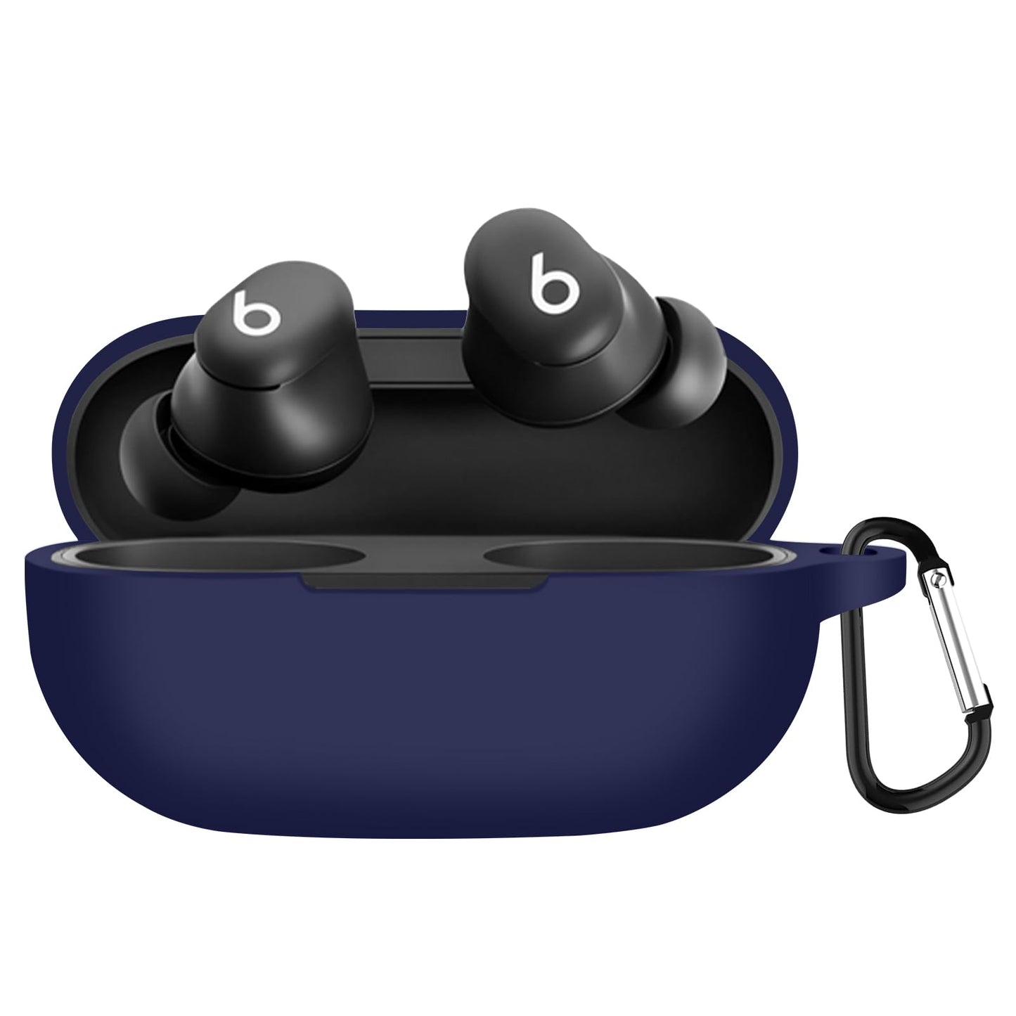 ケース 落下防止 TPUケース 衝撃 吸収 防水 防塵 紛失防止 装着充電可能 Beats Studio Buds ワイヤレス イヤーホン 全面保護カバー (透明)