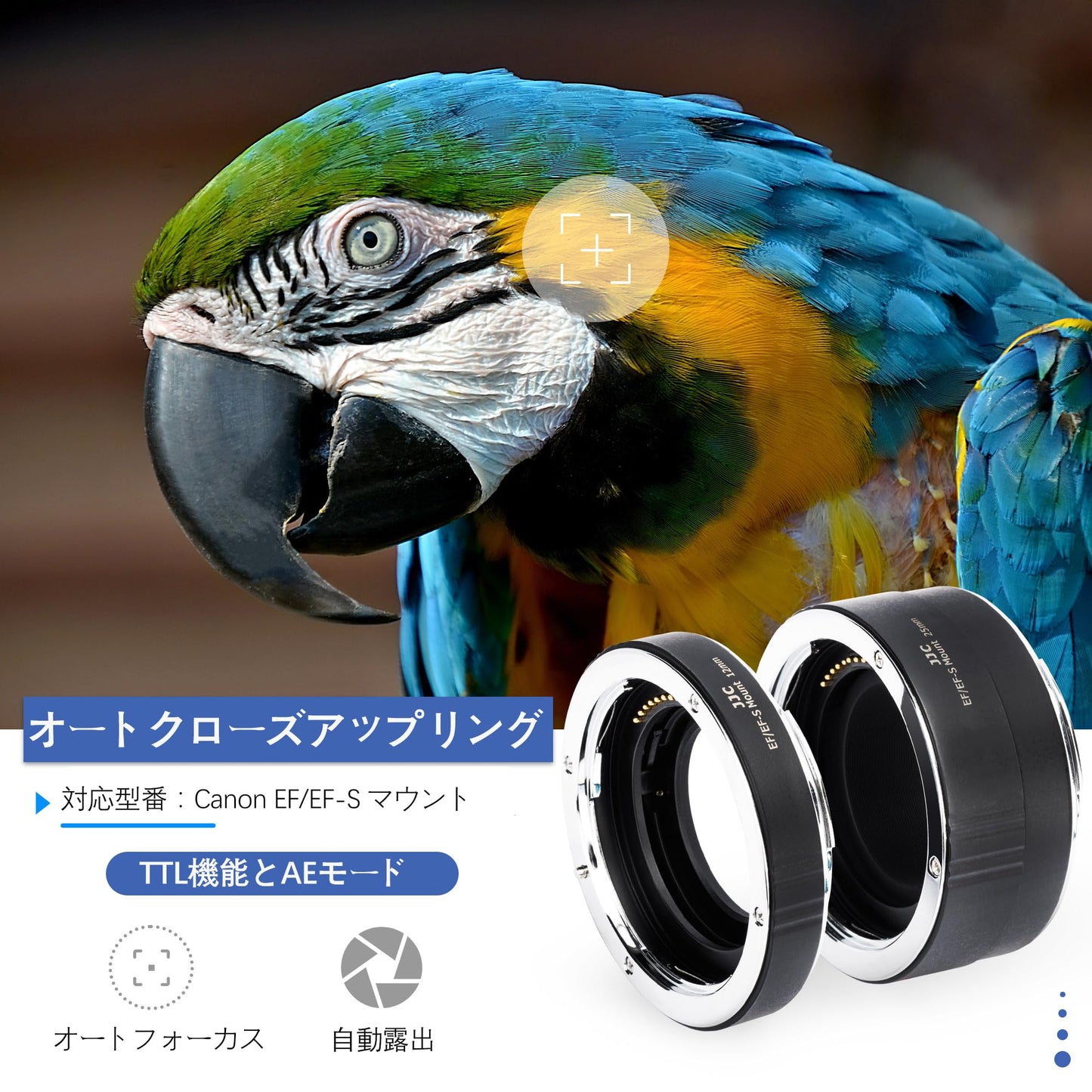 接写リング デジタル接写リングセット エクステンションチューブ ボディキャップとリアレンズキャップ 付属