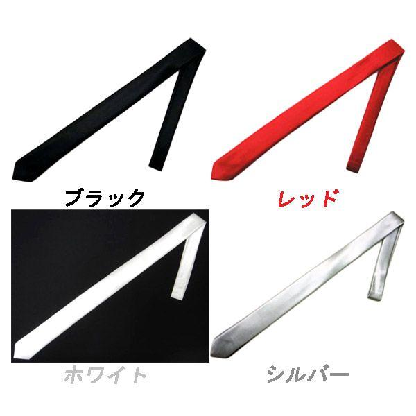 【ノーブランド品】シンプルな細ネクタイ ブラック