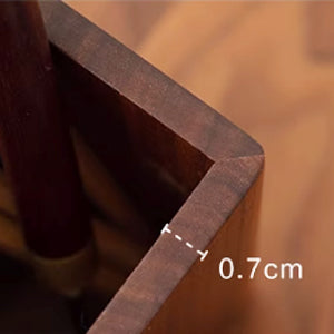 ペン立て 木製 ペンスタンド 卓上 オシャレ 天然木 ウォールナット材 筆立て 文具収納 鉛筆立て おしゃれ ぺんたて シンプル ぺん入れ (角型,2個セット)