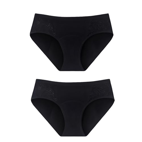 吸水ショーツ サニタリーショーツ 【4層構造・60ml吸水量】 生理用ショーツ +70%吸水布*防水布 漏れ防止 吸水 下着 セット レディース インナー パンツ ボクサー 昼夜用 2枚組