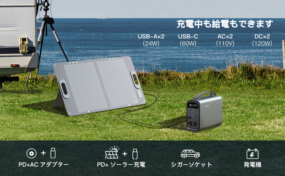 JustNow ポータブル電源 280W 100V ポータブルバッテリー リン酸鉄リチウムイオン電池 192Wh/60000mAh 小型軽量 超コンパクト 家庭用蓄電池 高い安全性 長寿命 PD60W双方向急速充電 AC(瞬間350W) 非常用電源 50Hz/60Hz 純正弦波 省電力バッテリー キャンプ用品 アウトドア 車中泊 防災