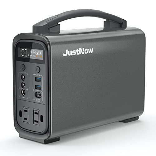 JustNow ポータブル電源 280W 100V ポータブルバッテリー リン酸鉄リチウムイオン電池 192Wh/60000mAh 小型軽量 超コンパクト 家庭用蓄電池 高い安全性 長寿命 PD60W双方向急速充電 AC(瞬間350W) 非常用電源 50Hz/60Hz 純正弦波 省電力バッテリー キャンプ用品 アウトドア 車中泊 防災