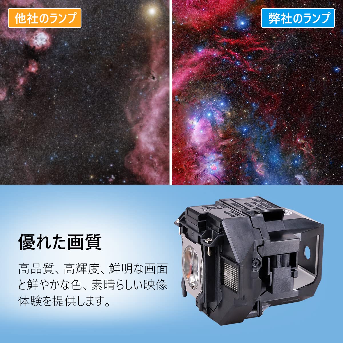 プロジェクターランプ ELPLP96 V13H010L96 交換用ランプ エプソン EB-S41 EB-2042 EB-2247U EB-2142W EH-TW5650 EB-970 EB-X05 EB-S05 EB-960W EB-990U EB-U42 EB-W41 EH-TW650 EB-W05 EB-X41 EB-980W用 交換ランプ