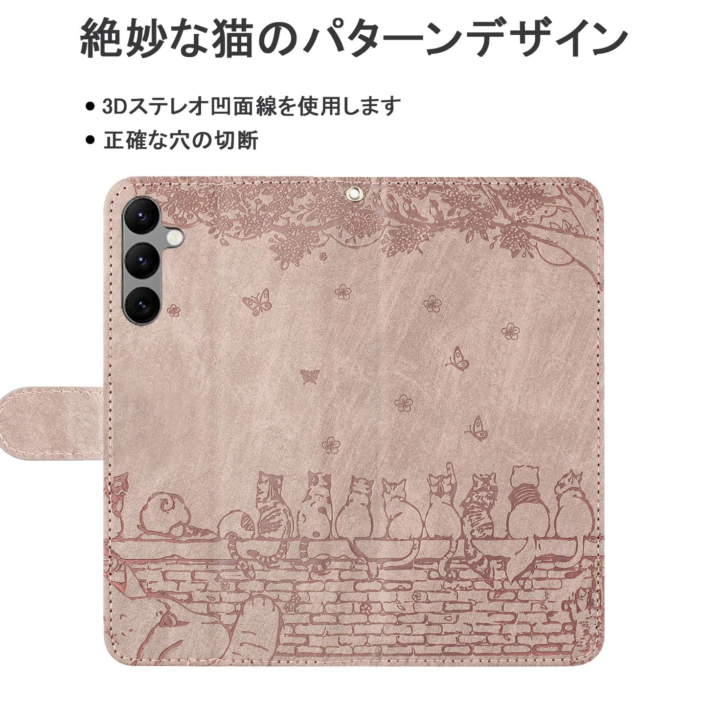 Galaxy S25 ケース 手帳型 Galaxy S24/S25 ケース Galaxy S25 SC-51E ケース 手帳型 ギャラクシーS25 ケース 手帳型 かわいい 携帯ケース アンドロイド Galaxy S25 ソフトTPUインナーシェル 精密カットアウト マルチカード収納 桜柄マグネット開閉式 キャッシュポケット 耐衝撃保護 調整可能 レベリングスタンド[青色]