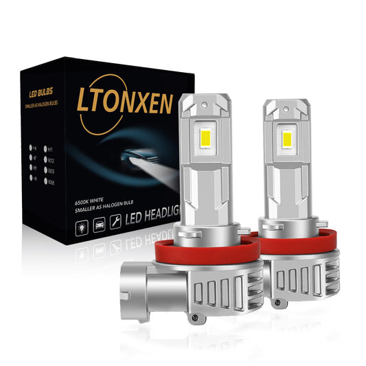 HB3/9005 LEDヘッドライト 超コンパクトhb3ledハイビーム用 明るさ 6500Kホワイト バルブ取付簡単 12V車用対応 2個セット