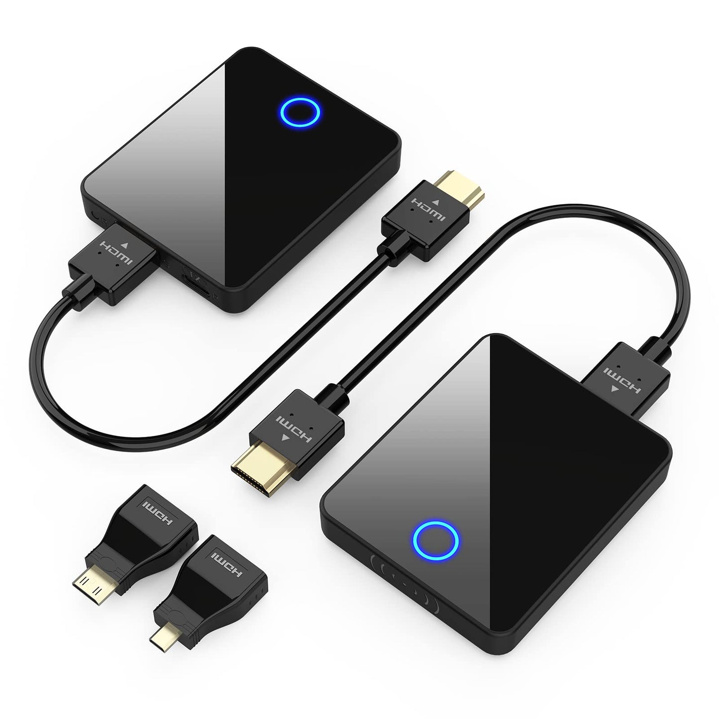 【日本技適認証取得】ワイヤレスHDMI送信機と受信機、Binken【4K/5Ghz/30M安定転送距離】HDMIエクステンション、ノートパソコン、ホームシアター、会議、ゲームなどのHDTVプロジェクター HDMI延長器 エクステンダー (ワイヤレスHDMI)