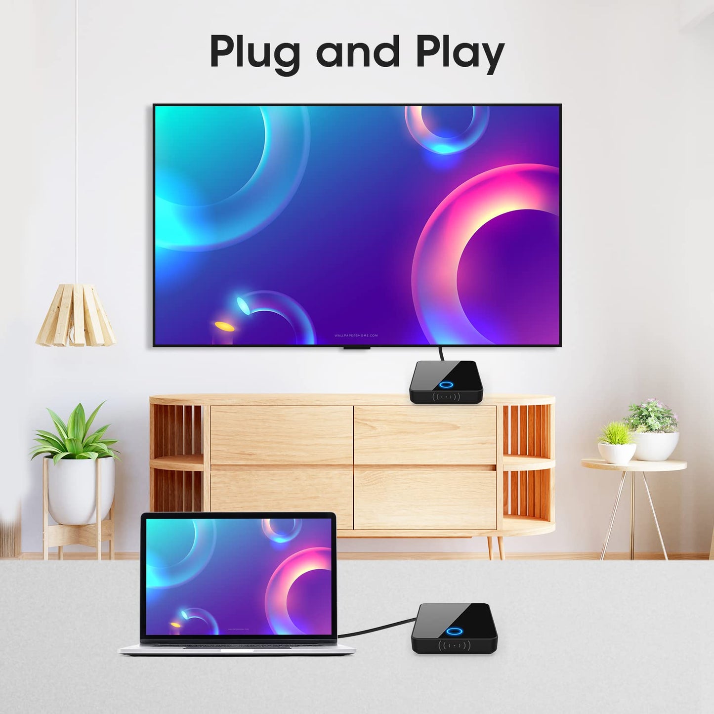 【日本技適認証取得】ワイヤレスHDMI送信機と受信機、Binken【4K/5Ghz/30M安定転送距離】HDMIエクステンション、ノートパソコン、ホームシアター、会議、ゲームなどのHDTVプロジェクター HDMI延長器 エクステンダー (ワイヤレスHDMI)
