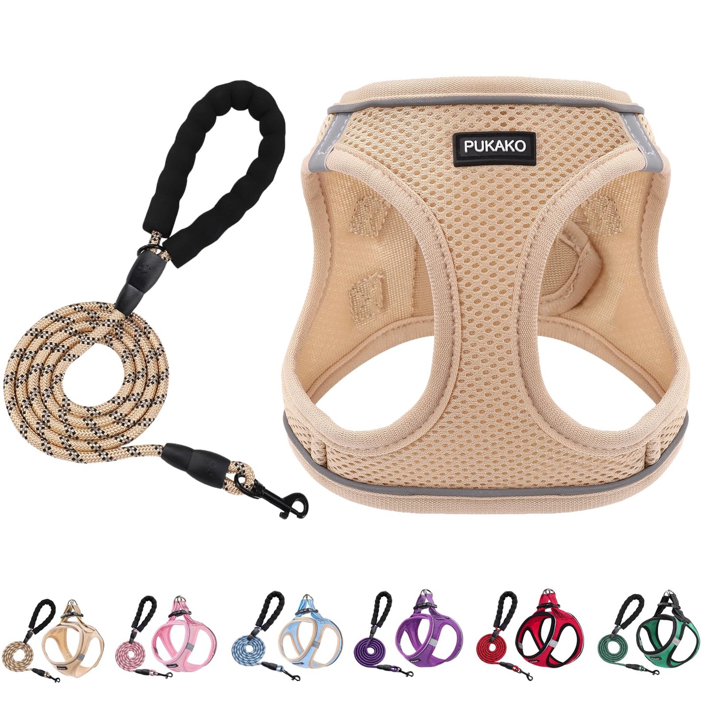 犬 ハーネス 猫 リードセット ボディリング 小型犬用 犬用ハーネス 猫用 服 メッシュ素材 身体にやさしい リフレクタ付き 調節可能 散歩 着脱簡単 伸び防止 人気 ファッション 可愛い