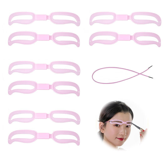 眉毛テンプレート【2組】眉ブラシ 眉カット 眉毛整える道具 眉毛ステンシル 薄眉メーカー 眉毛 眉毛プレート 初心者にも つかいやすい 化粧道具