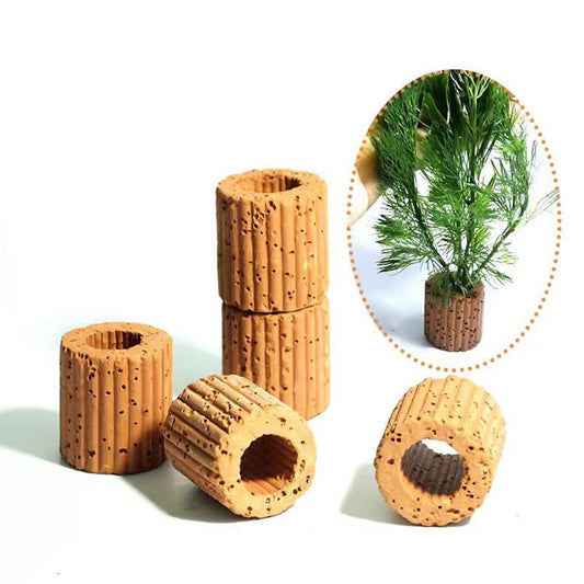 水生植物固定リング 5個セット 水草固定リング 水槽の植物ホルダー 水槽オーナメント 水槽の装飾 花壇 金魚 苔盆栽 底砂 溶岩石 水草の固定 ほとんどの水草の固定に適しています（内径サイズ1.2cm）