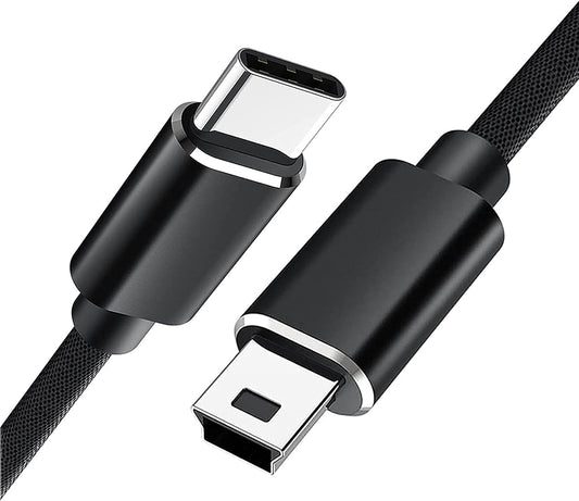 ミニUSBケーブル C-miniB端子 タイプCオス - miniBオス USB2.0ケーブル データ転送と充電同期 デジカメ ポータブルHDD MP3/MP4 GPSなどに適用