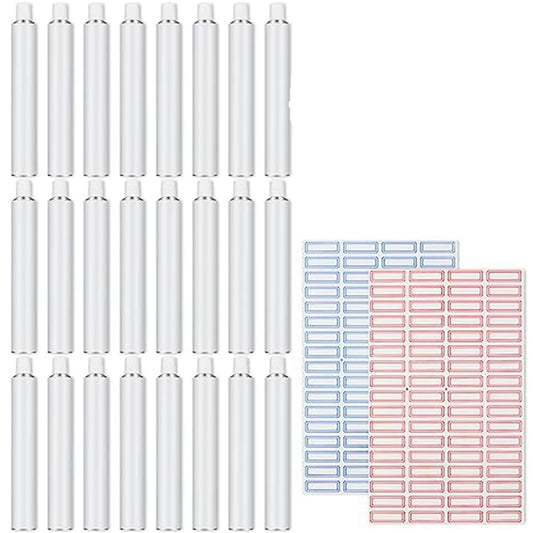 アルミ絵の具チューブ 絵の具の作成や残った絵の具の保存に アクリル油を保存するための絵の具チューブ 20ml