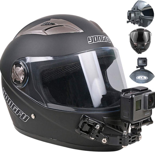 顎マウント GoPro用 アクセサリー オートバイヘルメット用下顎ストラップマウント アゴマウント バイクヘルメット顎マウント ヘルメットチンホルダー GoPro hero 9/8/7/6/5/4 、SJCAM Gopro session などに対応 Vlog撮影必要