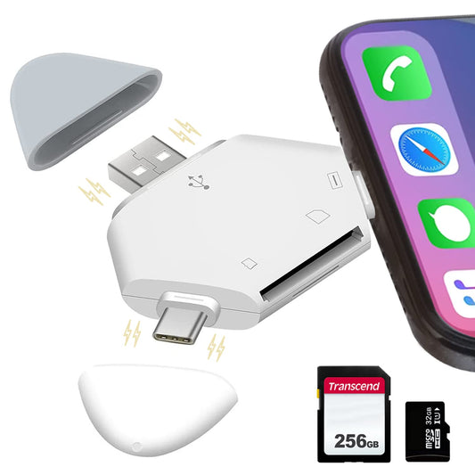 カードリーダー 3 in 1 USB マルチカードリーダー TF/SD 読み取り USB/Lightning/TYPE-C/PC/Macbook/iPhone/iPad/Android さまざまなモデルと互換性あり マグネット式カバー プラグアンドプレイ 持ち運びに便利 写真 音楽 ビデオ PDF PPT XLS DOC 公式データ保存 データ転送 ファイル管理 双方向転送 カメラ使用 写真撮影