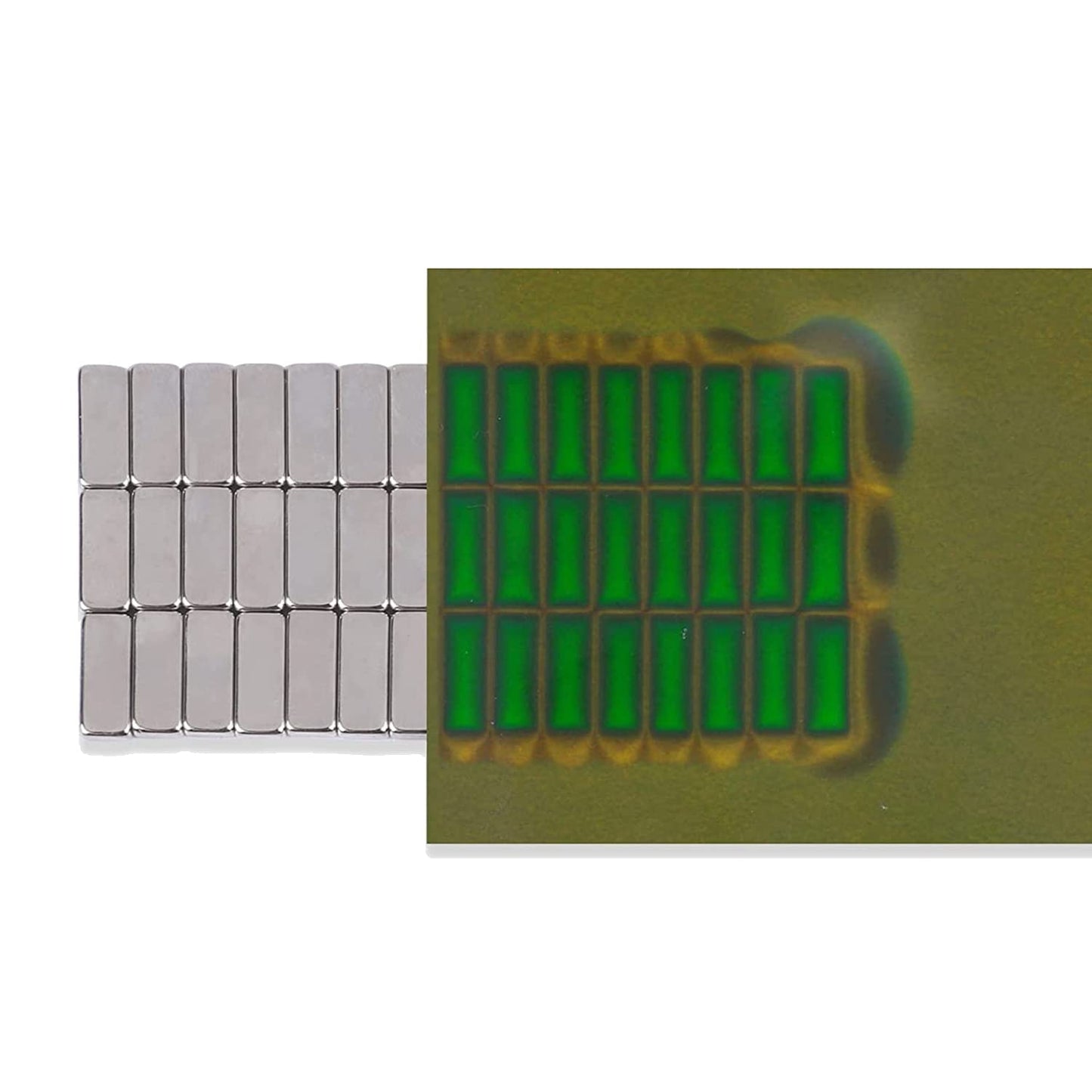 磁場観測フィルム 4X6インチ、再利用可能な磁気観察フィルム、磁束表示