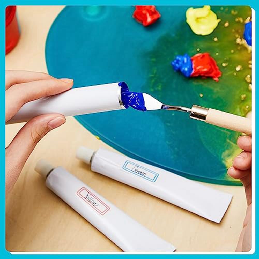 アルミ絵の具チューブ 絵の具の作成や残った絵の具の保存に アクリル油を保存するための絵の具チューブ 20ml