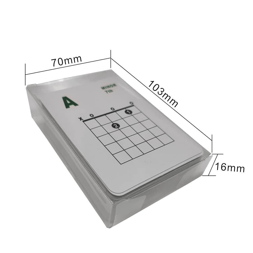 ギターコードとスケールの学習カード 49ピース ギターフラッシュカード ギターコードカードキット アコースティックとエレクトリック用のギターコードカード 学習練習用 教える