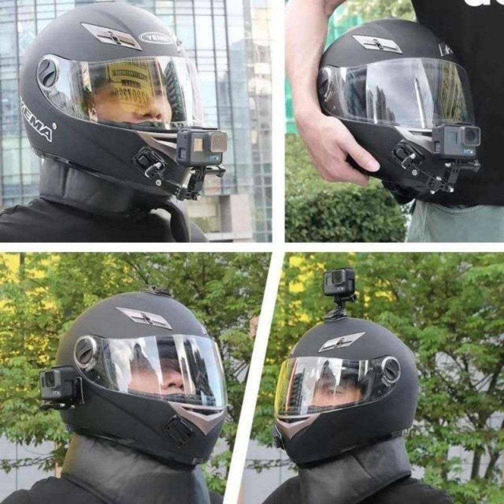 顎マウント GoPro用 アクセサリー オートバイヘルメット用下顎ストラップマウント アゴマウント バイクヘルメット顎マウント ヘルメットチンホルダー GoPro hero 9/8/7/6/5/4 、SJCAM Gopro session などに対応 Vlog撮影必要