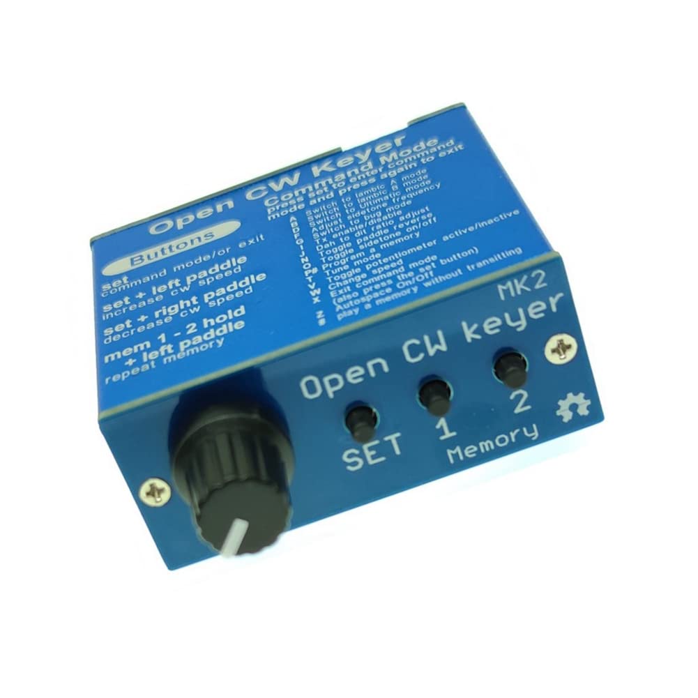 Open CW Keyer 2 仕上げ アルミシェル付き CW Keyer 2 KIT CW 速度 1 ～ 999 WPM で調整可能