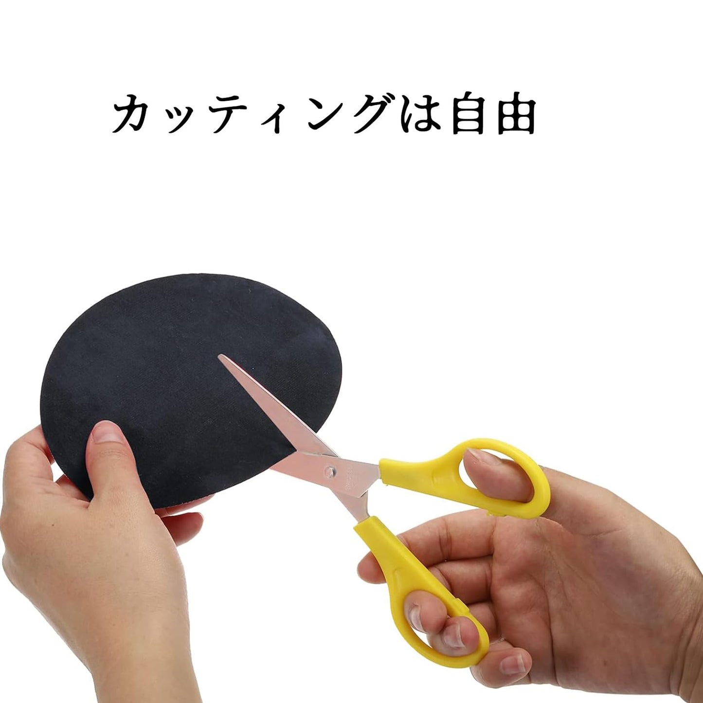 アイロン接着布パッチ 肘当て 膝当て 4点セット 修理パッチ 楕円形 11*14cm 衣工修理 工芸品補修キット リュック 靴の装飾 ブラック