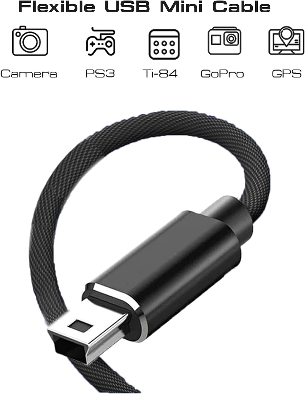ミニUSBケーブル C-miniB端子 タイプCオス - miniBオス USB2.0ケーブル データ転送と充電同期 デジカメ ポータブルHDD MP3/MP4 GPSなどに適用