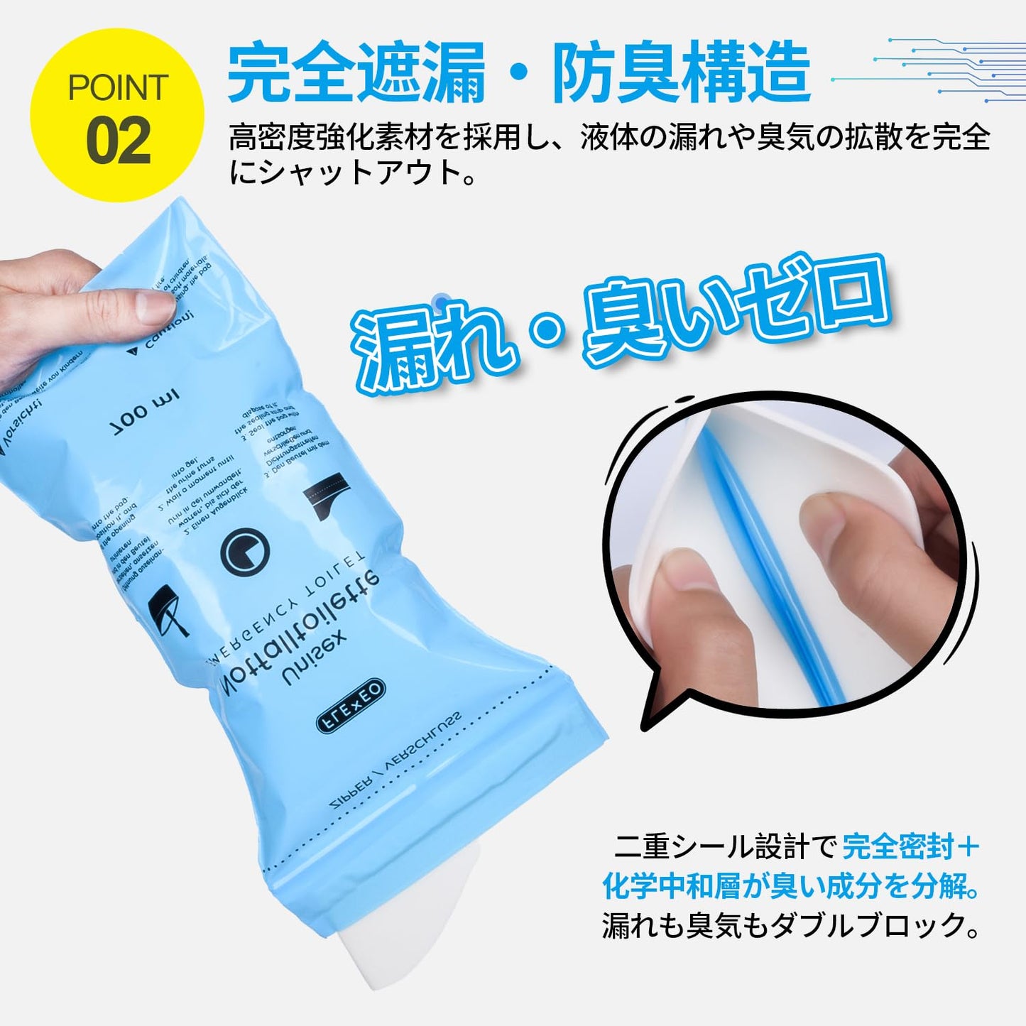 携帯トイレ 車 簡易トイレ 救急トイレ 防災グッズ 男女兼用 700cc 非常用 防災 災害 船酔い 高速 車酔い 嘔吐 旅行 長距離ドライブ エチケット袋