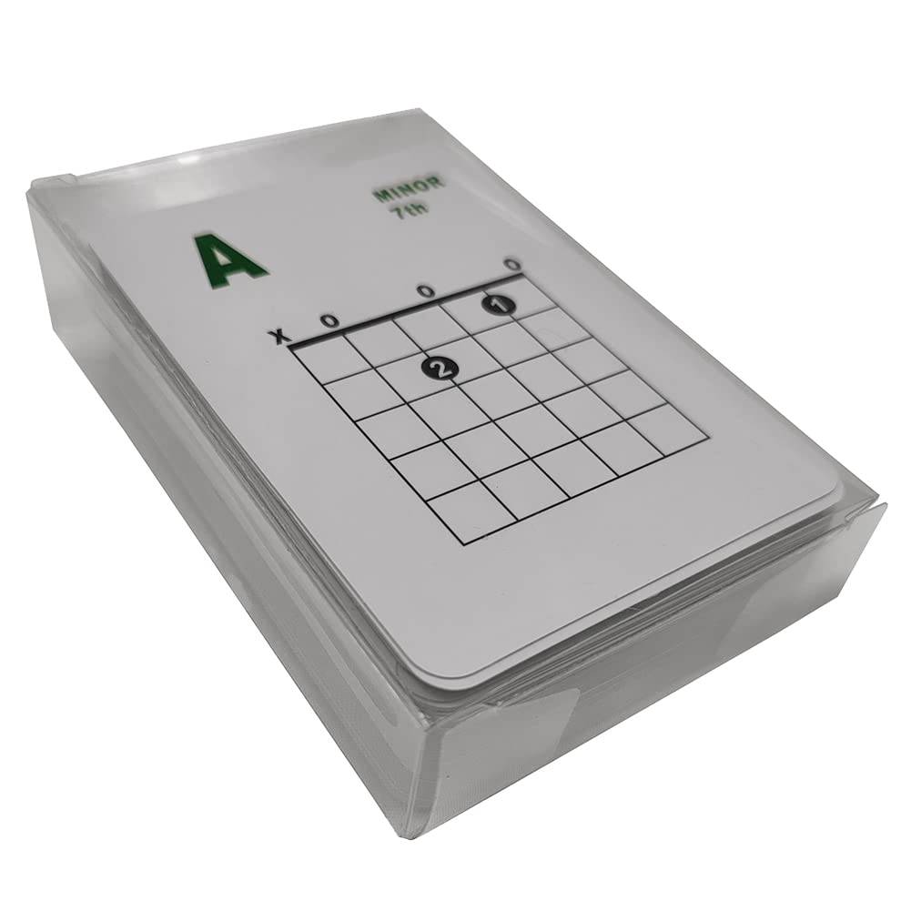 ギターコードとスケールの学習カード 49ピース ギターフラッシュカード ギターコードカードキット アコースティックとエレクトリック用のギターコードカード 学習練習用 教える