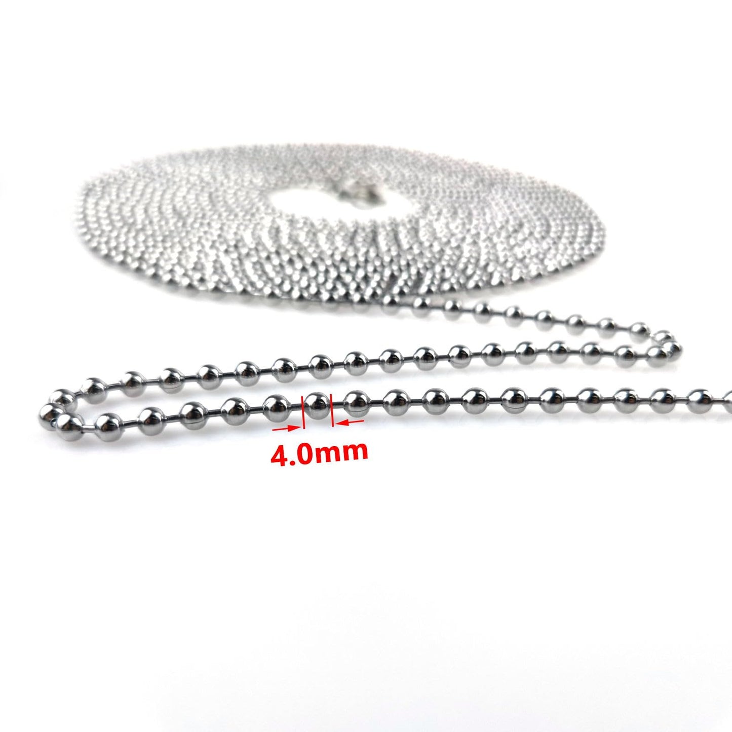 配線ガイド 5mボールチェーン 直径Φ4.0mm強力チェーン釣り名人 通線 呼線 入線工具