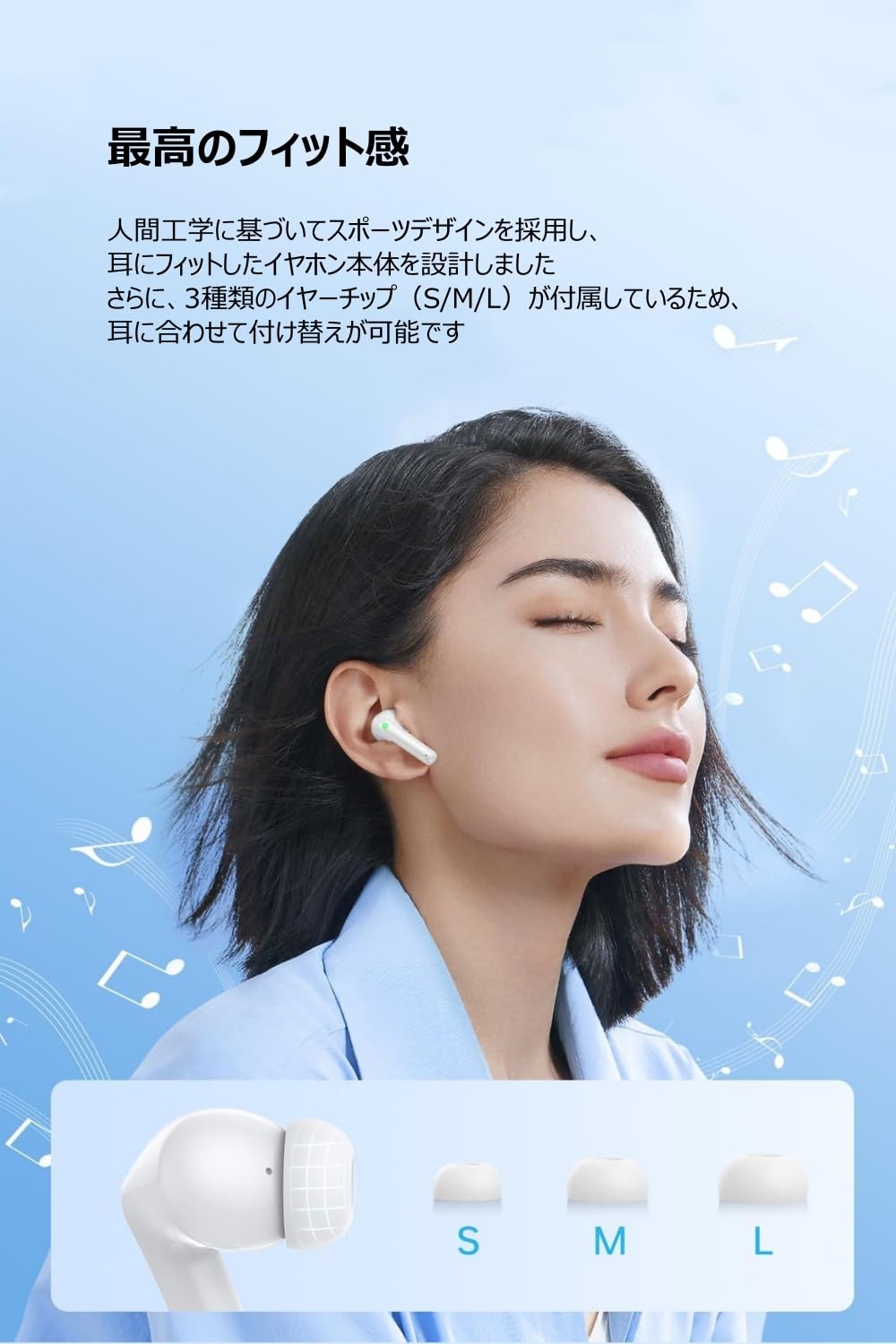 ヤホン Bluetooth ワイヤレスイヤホン 2024最新ブルートゥースイヤホン EDR+Bluetooth5.3搭載 カルナ型 自動ペアリング 接続瞬時 ハンズフリー通話 マイク内蔵 タッチ操作 コンパクト/テレワーク/通勤/通学