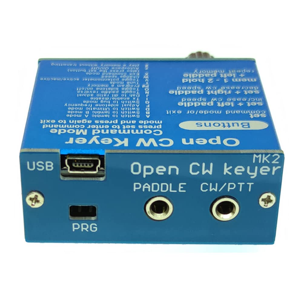 Open CW Keyer 2 仕上げ アルミシェル付き CW Keyer 2 KIT CW 速度 1 ～ 999 WPM で調整可能
