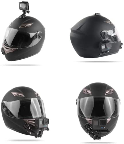 顎マウント GoPro用 アクセサリー オートバイヘルメット用下顎ストラップマウント アゴマウント バイクヘルメット顎マウント ヘルメットチンホルダー GoPro hero 9/8/7/6/5/4 、SJCAM Gopro session などに対応 Vlog撮影必要