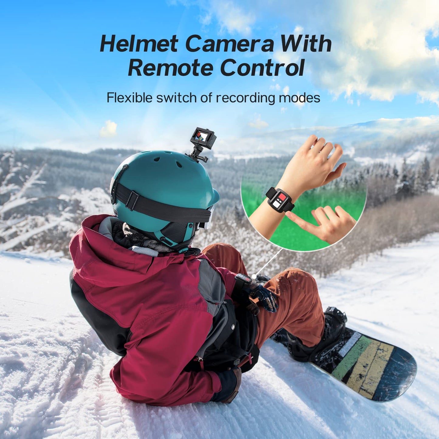 アクションカメラ 4K 30fps 20MP EIS手ぶれ補正 デュアルカラースクリーン 水中カメラ スポーツカメラ マイク付 170度魚眼レンズ リモコン付 1050mAhバッテリー2個 ウェアラブルカメラ 豊富なアクセサリー Surfola SF230