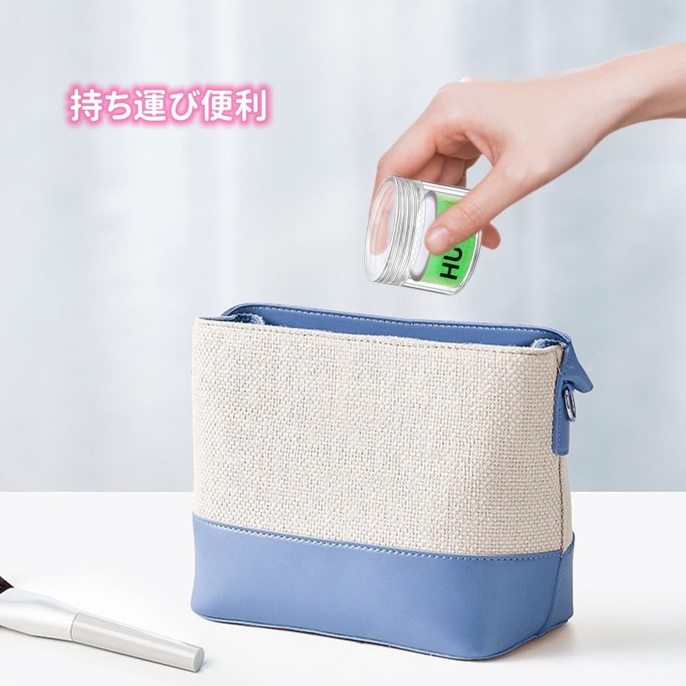 銀テープ 収納ケース フリップタイプ 開けやすい テープ収納 透明 小分け丸ケース 20個入 銀テープホルダー クリア 丸ケース 持ち運び便利 40mm*30mm