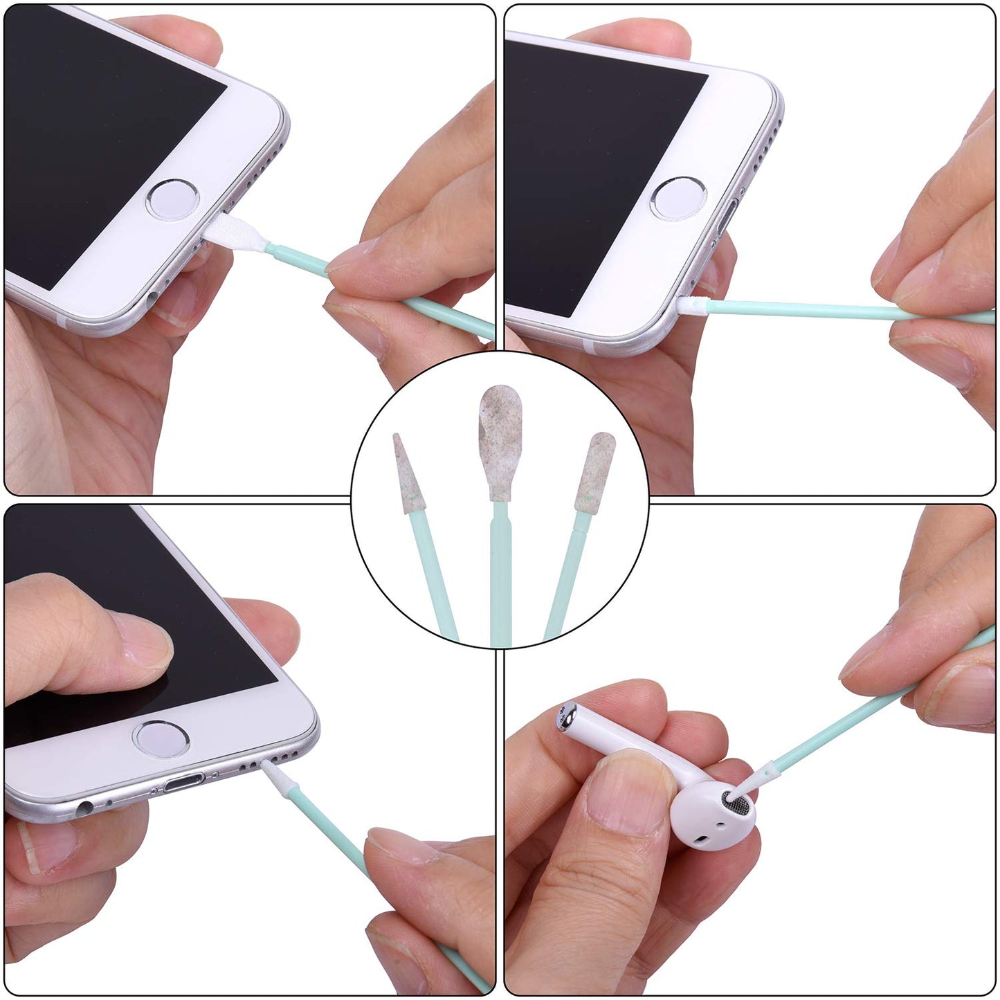 スマホ クリーニングキット スマホのお掃除棒 スマホ、パソコン、キーボード、イヤホンなどに適用 ブラシ、クロス付き メンテナンス用品