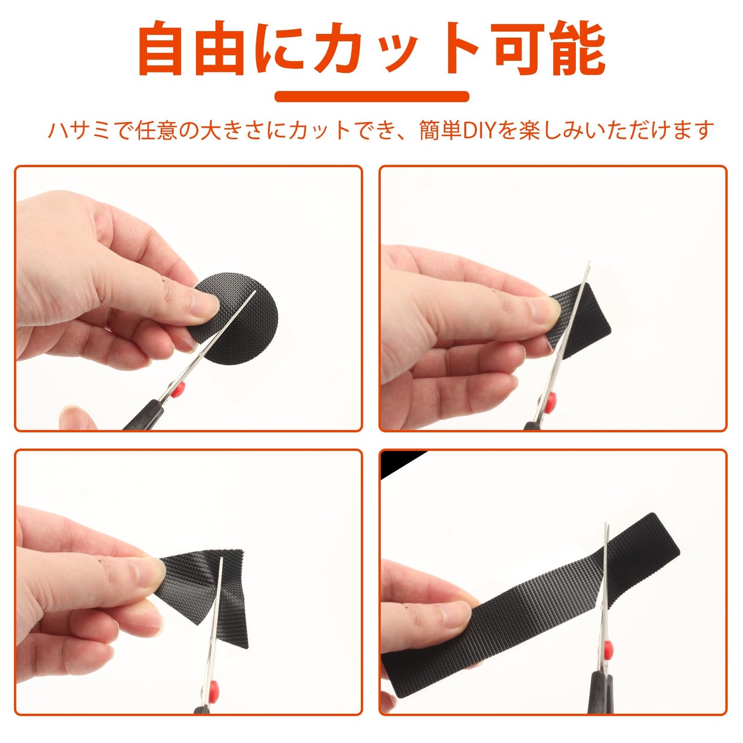 マジックテープ 面ファスナー ベルクロテープ強力 両面テープ DIY用 大容量100枚セット はがせる 超強力粘着テープ 防水 耐熱 防じん 多種類サイズ 壁用 工業用 業務用 手芸用 網戸用 車用 家庭用