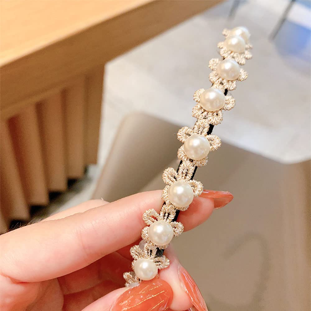 カチューシャ フラワーリボン カチューシャ キッズ ヘッドドレス キッズ 子供 パール 髪飾り 子供 カチューシャ 写真撮影 卒業式 入学式 記念撮影 （2個入り）