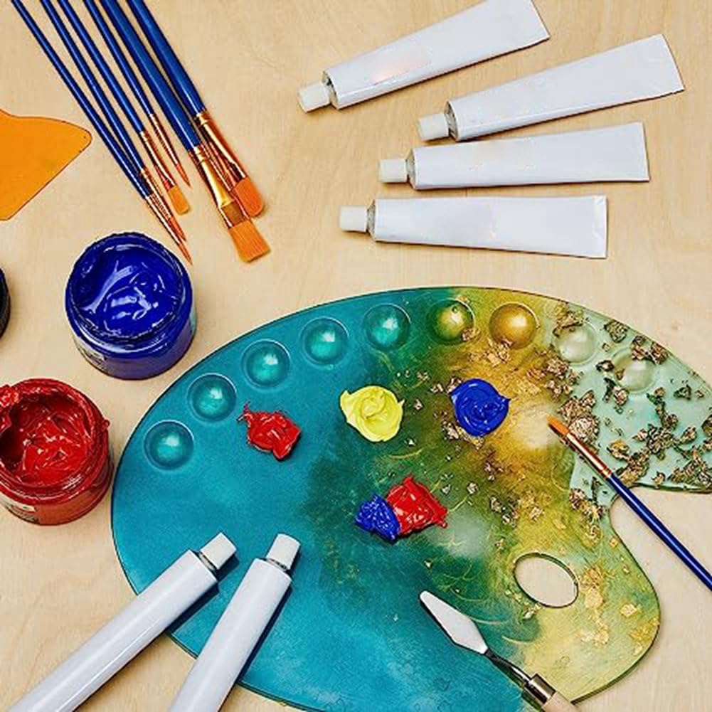 アルミ絵の具チューブ 絵の具の作成や残った絵の具の保存に アクリル油を保存するための絵の具チューブ 20ml