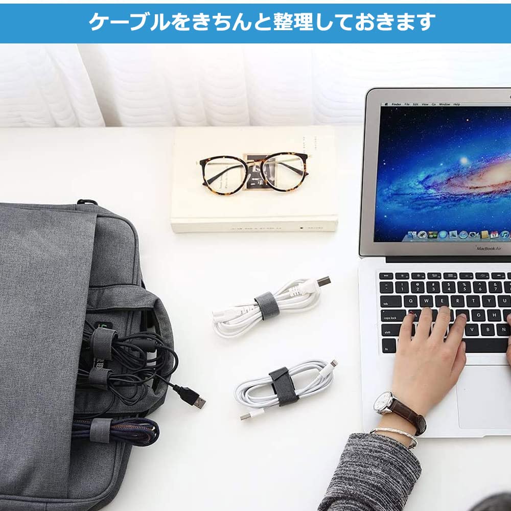 マジックバンド 結束バンド 15mmx15m マジック結束バンド 面ファスナー マジックテープ 結束テープ 強力 ベルクロテープ 防水 耐熱 自由にカット 繰り返し利用可能 配線整理 配線まとめ ケーブル固定 荷物梱包 収納用 オフィス用 部屋用 (黒)