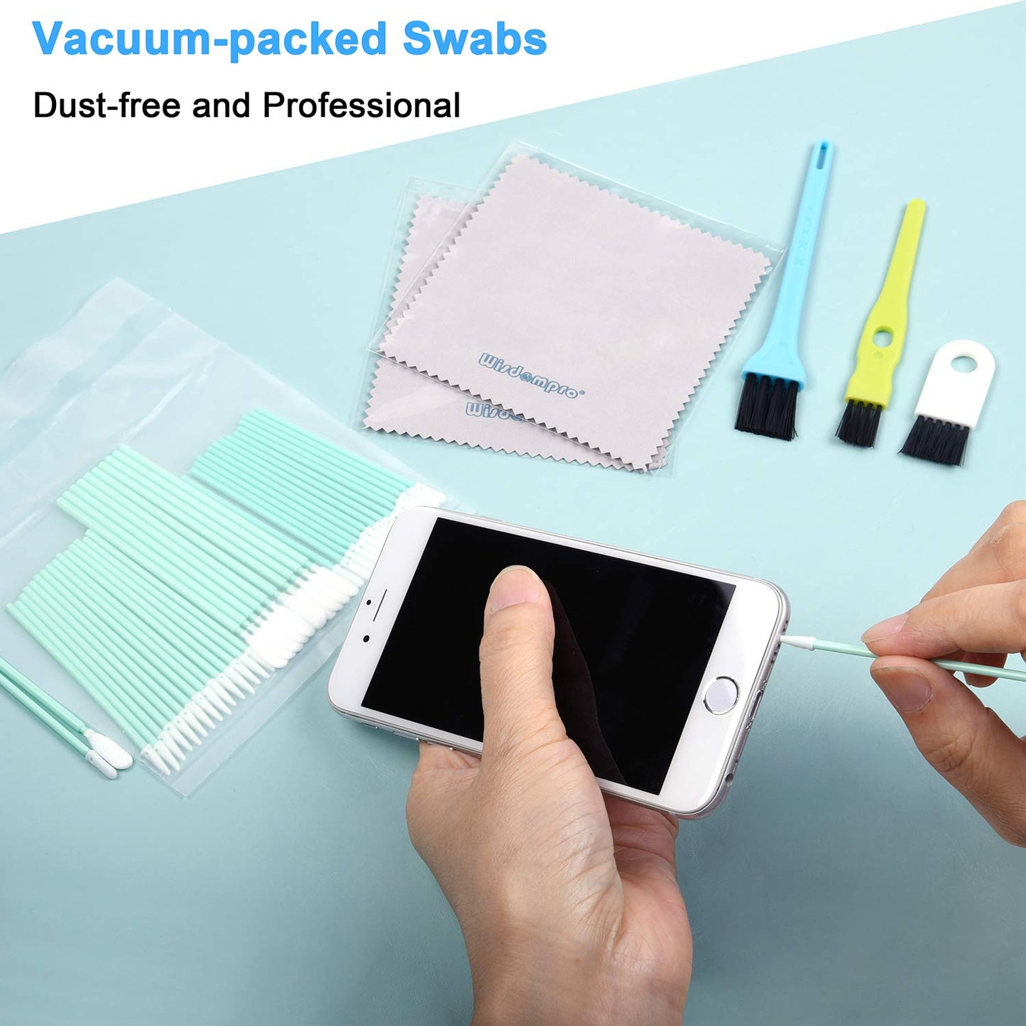 スマホ クリーニングキット スマホのお掃除棒 スマホ、パソコン、キーボード、イヤホンなどに適用 ブラシ、クロス付き メンテナンス用品
